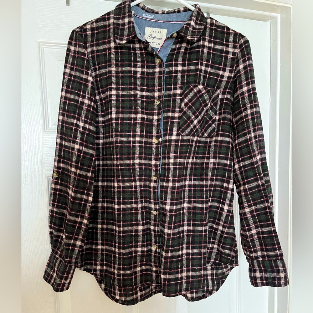 Flannel Button-Down Shirt